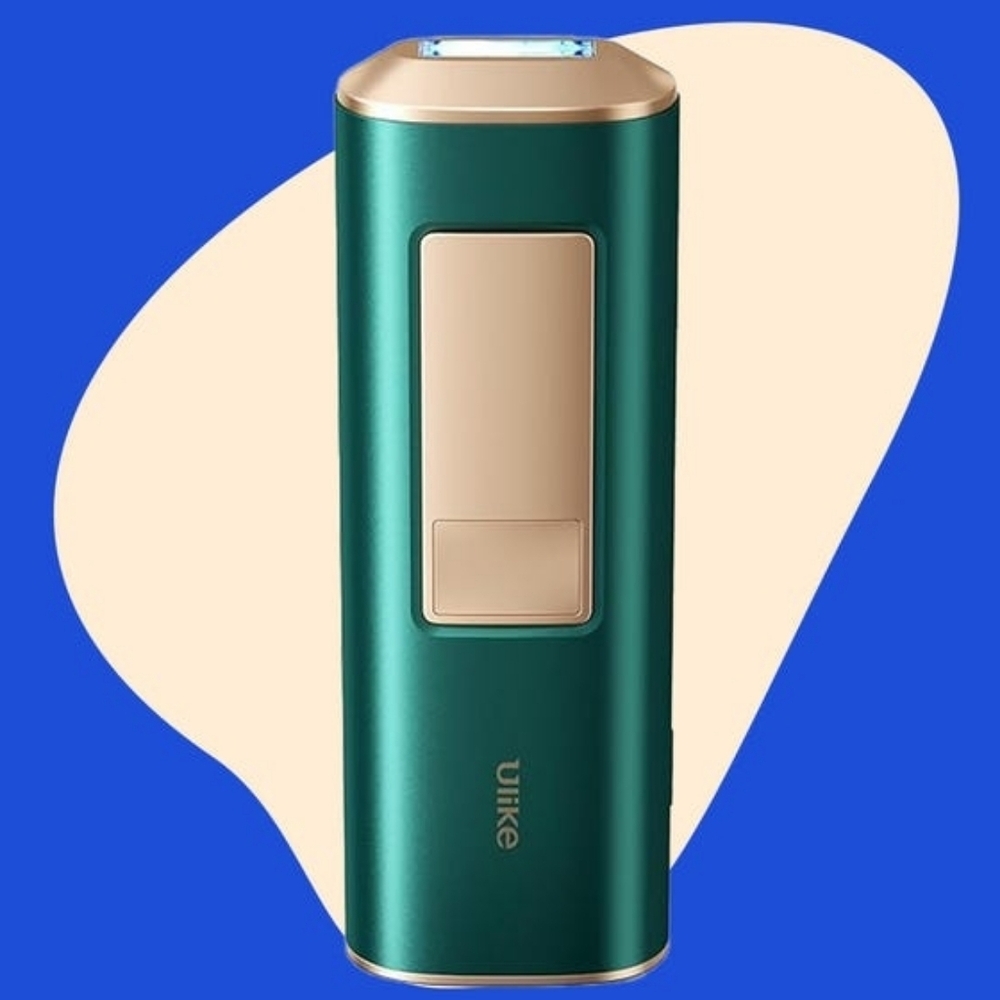 Ulike Air+ IPL Hair Removal Device in Green and Gold LIKE NEW